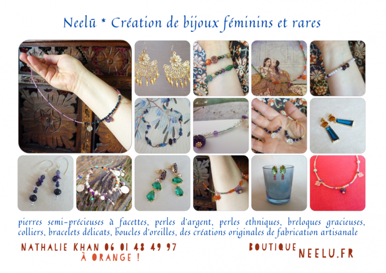 Neelū création de bijoux les nouveautés pour décembre 2024