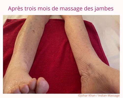 photo montrant les effets de massages réguliers pour les personnes âgées